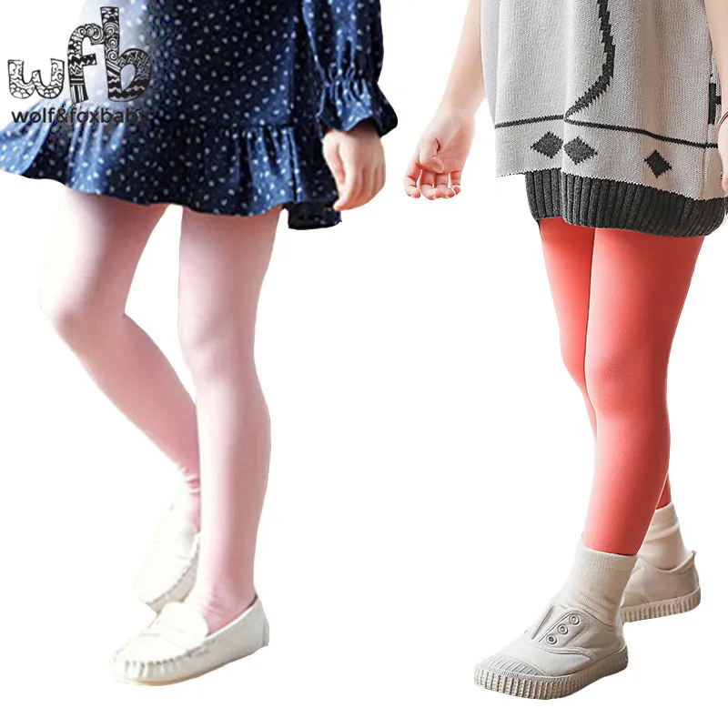 

Retail 2-12 years tights stockings Candy colors cotton dance children Kids infant Baby spring summer autumn fall