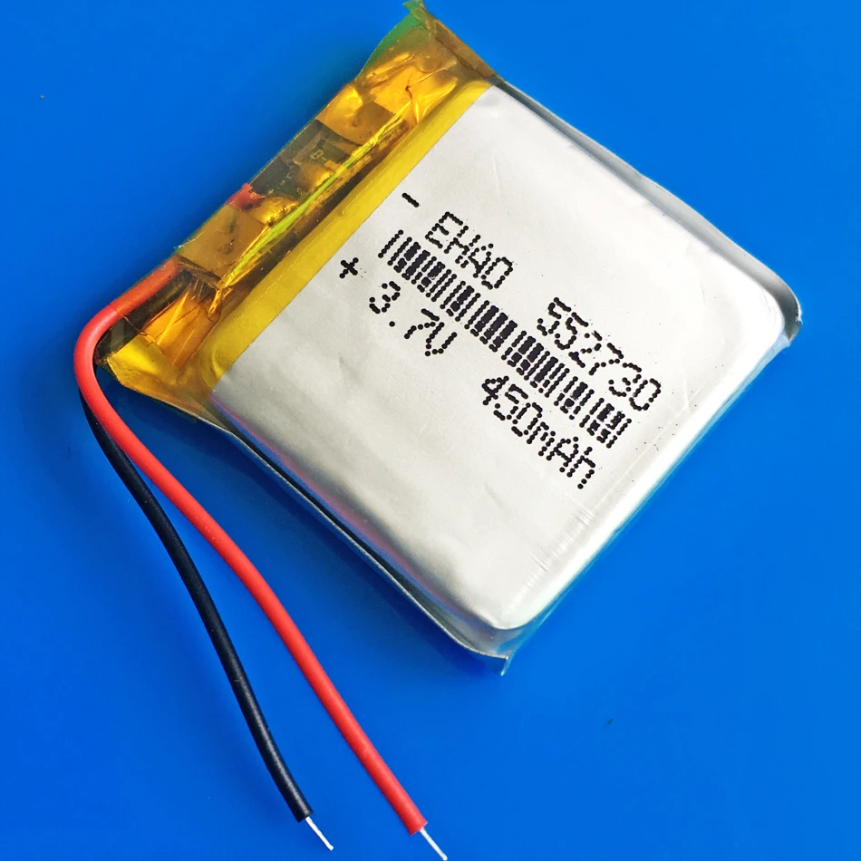 Lipo-充電式リチウムポリマー電池,3.7V, 450mAh,mp3,GPS, DVD, Bluetoothスピーカー,スマートウォッチ,レコーダー,カメラ,552730〜3ユニット