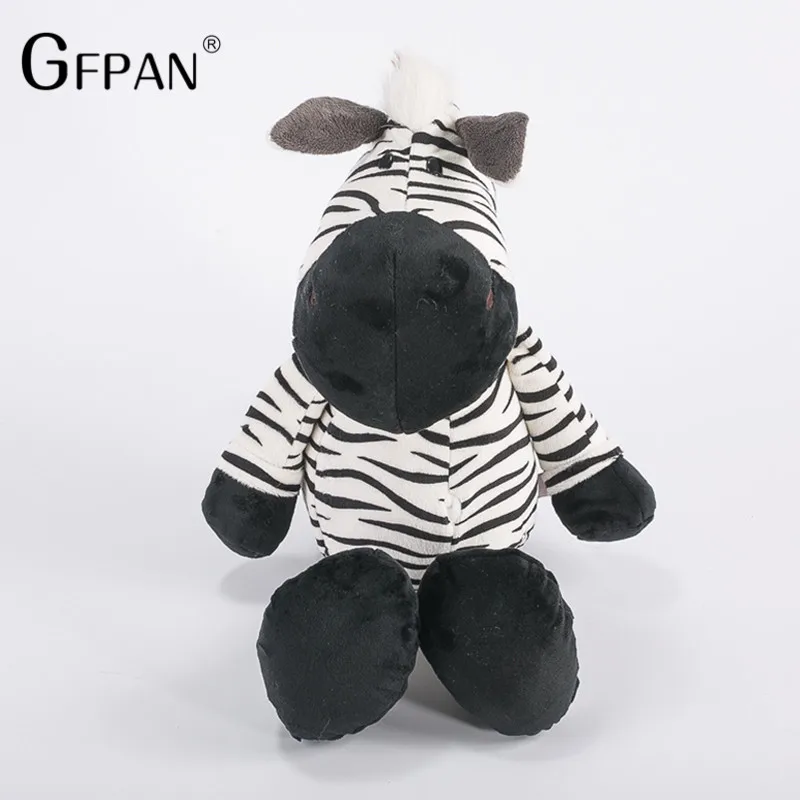 1Pcs 25ซม.น่ารักZebraตุ๊กตาตุ๊กตาFierceพี่น้องป่าของเล่นPlush Kawaiiตุ๊กตาสำหรับChidrenวันเกิดนำเสนอ