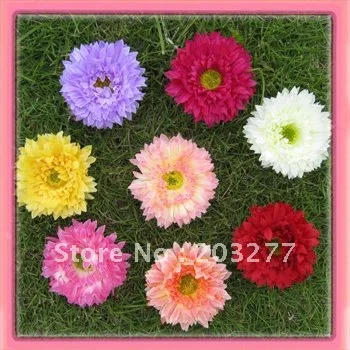 Fleur de marguerite 3 \'\', 8 couleurs au choix, 24 pièces/lot, livraison gratuite