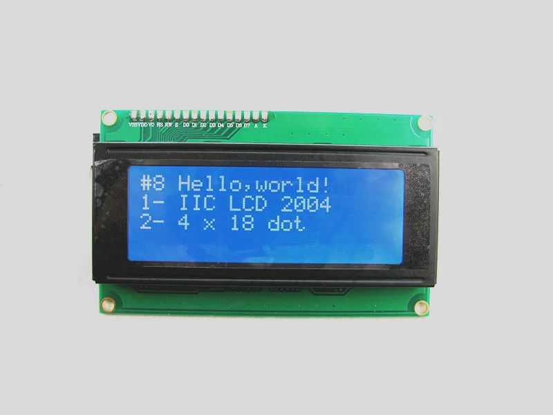 New Yellow Green/Blue IIC I2C TWI 2004 20x4 Serial LCD Module Display For Arduino