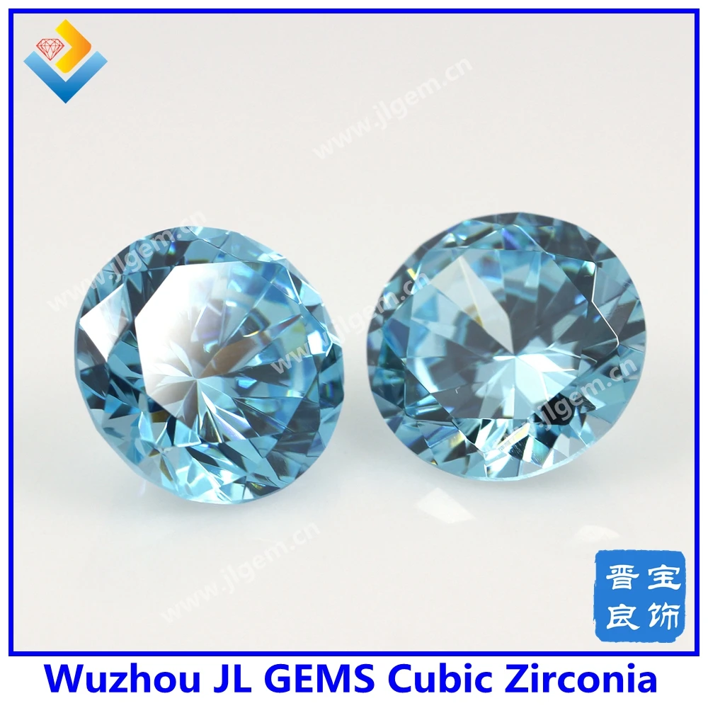 

(100pcs/lot) 2.6mm/2.75mm/3mm #21 Blue Cubic Zirconia Stone Baeds/ Round Shape AAAAA Grade CZ Stone Free Shipping