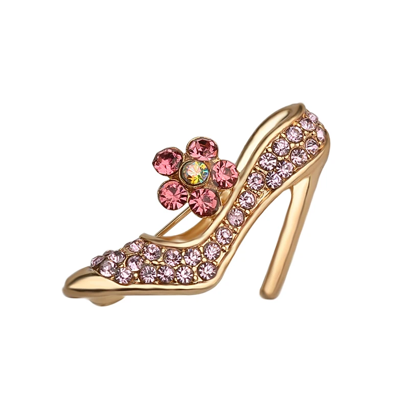 crystal animal pins brooches bee gecko lizard Turtle elephant peacock cat pin full rhinestone broche High heel crown violin boat
