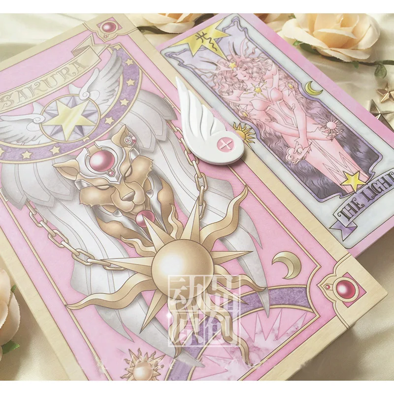 

Japan Anime Cardcaptor Sakura 52 Piece Clow Cards + Book SET + The Nothing Card Cardcaptor Cosplay Accessories props Gift