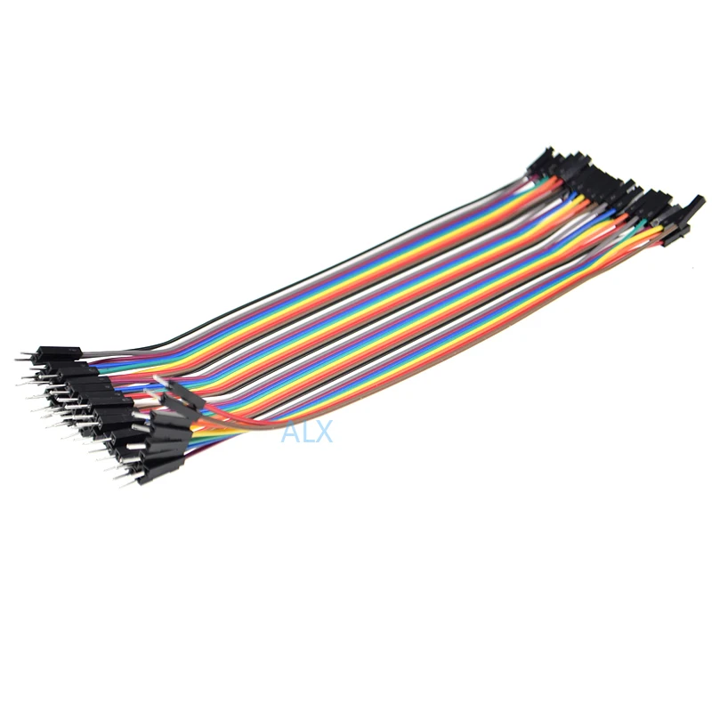 120pcs 20CM 40PIN DUPONT LINE MALE TO MALE + FEMALE TO FEMALE + MALE TO FEMALE 40p jumper wire CONNECTOR cable FOR PCB ARDUINO