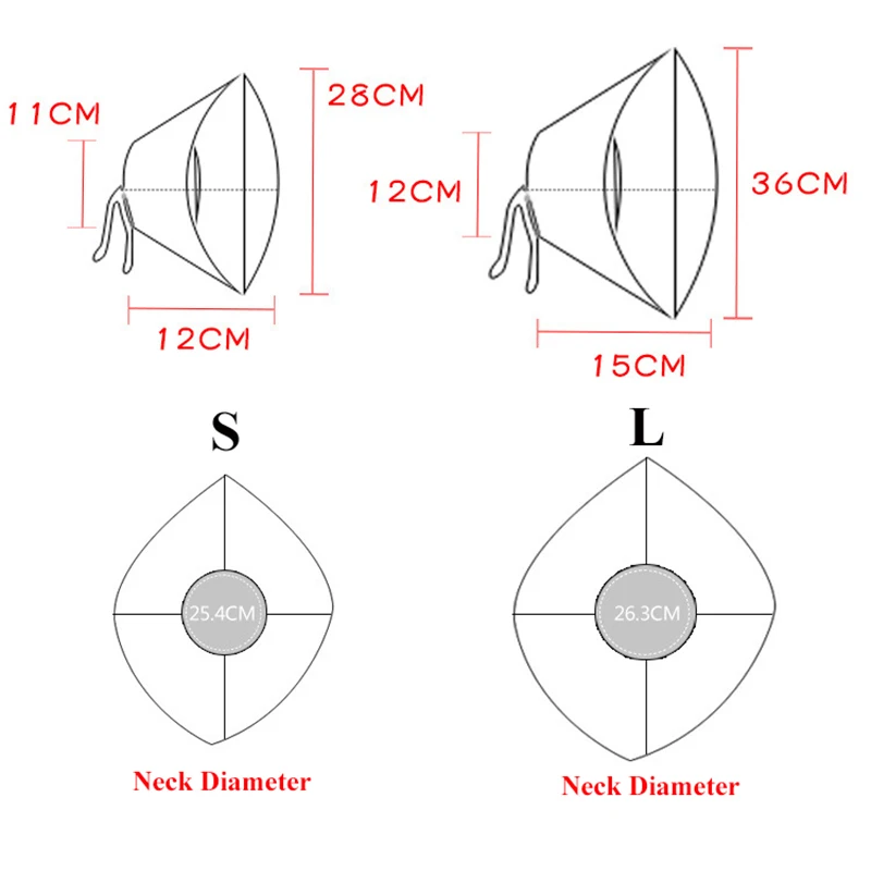 Pet Supplies Nonwoven cloth Dog Cat Protection Cover Wound Healing Cone Protective Pet Medical Collar Smart Cone Prevent Bite