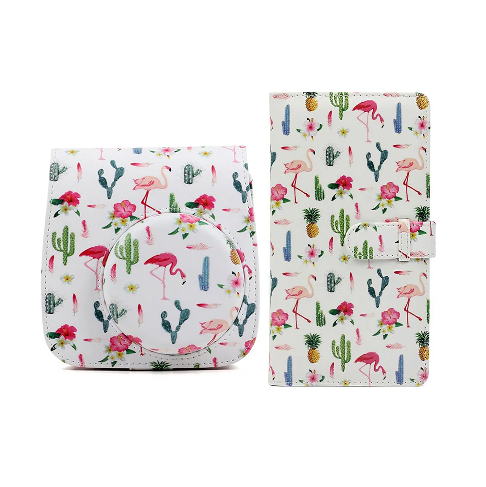 Фотоальбом из ПУ кожи с плечевым ремнем для камеры, 96/64 карманов, 3 дюйма, для fujifilm instax Mini 9 8 8 +