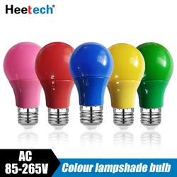 Colorful LED Bulb E27 Lamp Led Bar Light 3W 5W 7W 9W 12W Red Blue Green Yellow Pink Lampara Light KTV Party Home Decor Lighting