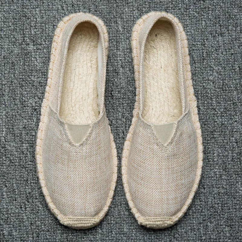 

2018 New Hemp Shoes Handmade Fashion Straw Shoes Linen Sweat-absorbent Breathable Pedal Lazy Mary Shoes