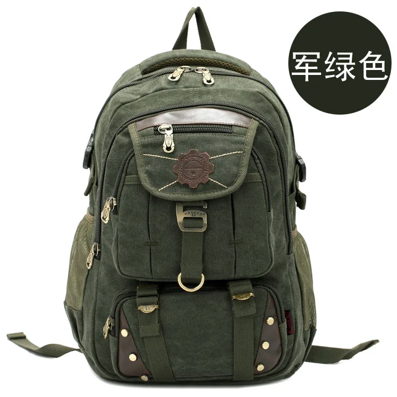 KAUKKO Backpack Canvas Travel Bag Backpacks fashion Men and Women Designer Student Bag Laptop Bags High capacity Backpack