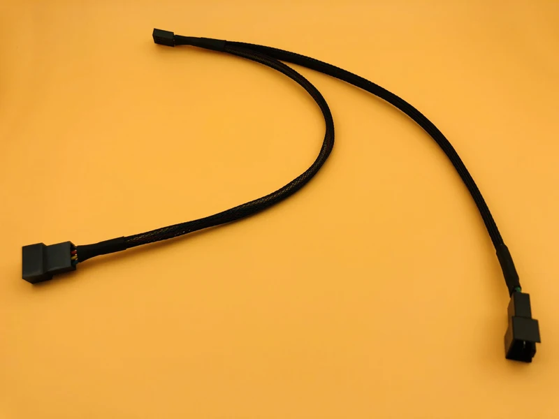 5 PCS 30 ซม. พัดลมคอมพิวเตอร์สาย 4Pin หญิง Y - Splitter คู่ 3/4 พินเมนบอร์ดพัดลมเชื่อมต่อ Splitter Power Cable Adapter