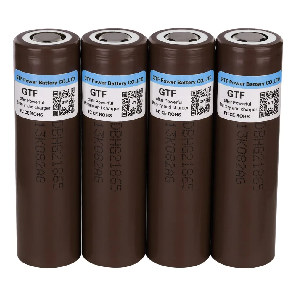 GTF 3.7V 18650 3000mAh HG2 Li-ion Battery Rechargeable battery For flashlight power bank 30A discharge current hg2 batteries