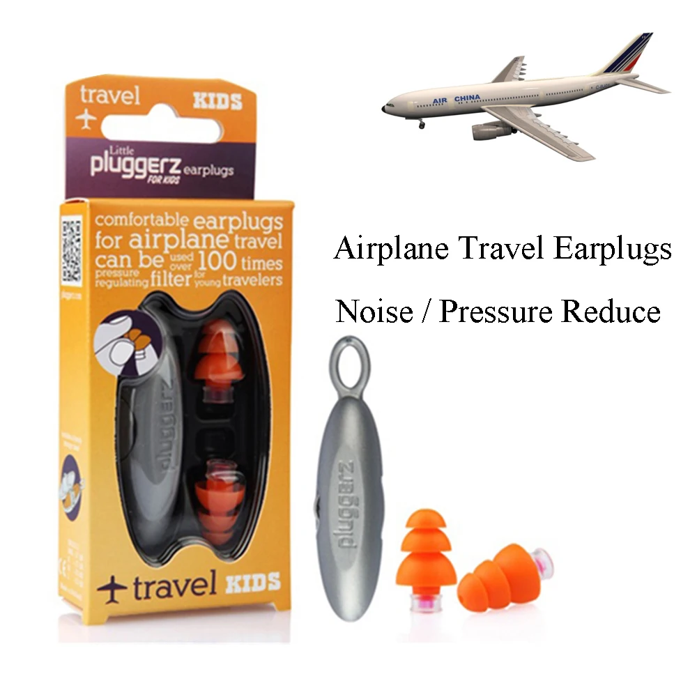 Netherland Pluggerz Baby Travel Ear Plugs Adult Noise Pressure Reduce Comfortable Earplugs For Airplane Sleep Study Travel Kids