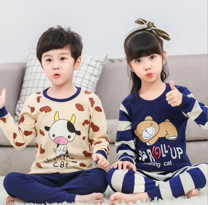 

Children's underwear set cotton boy girl child baby big boy autumn clothes long pants spring and autumn thin paragraph bottomin