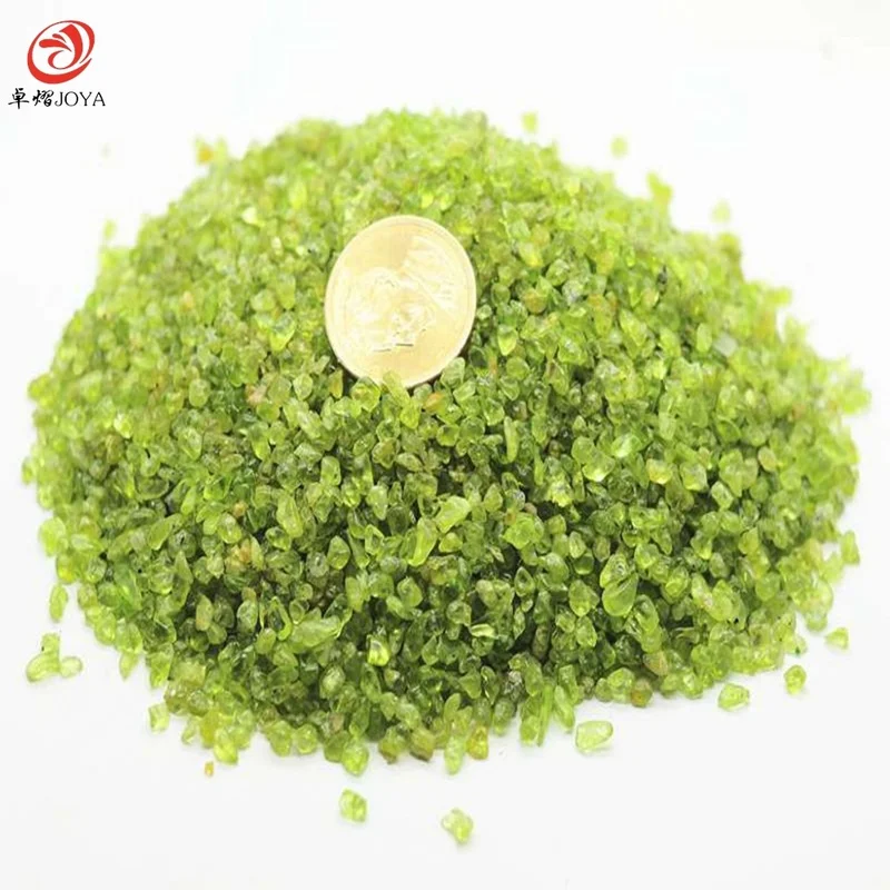 50g Wholesale Natural Stone Chip Raw Peridot Rock Sandstone Crystal Beads 3~8MM for Jewelry Making Education Teaching DIY Lol