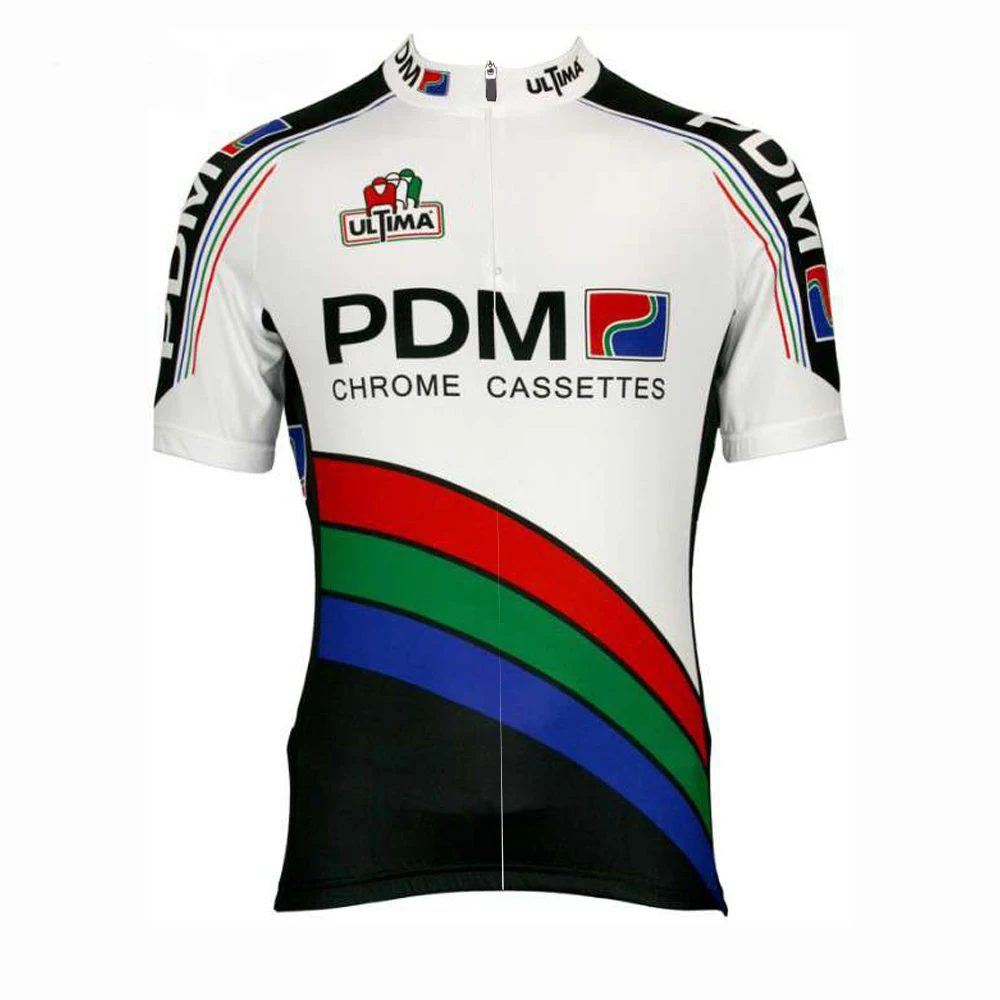 

2018 PDM TEAM Retro Classical Men's Only Cycling Jersey Short Sleeve Bicycle Clothing Quick-Dry Riding Bike Ropa Ciclismo