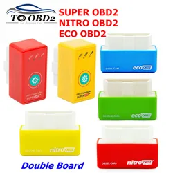 Double Board More Power Torque NitroOBD2 Function Super OBD2 Plug&Drive ECU Chip Tuning For Benzine/Diesel cars NITRO ECO OBD2