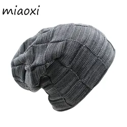 New High Quality Men Winter Knit Warm Beanies Skullies Fashion Unisex Women Adult Hat Thick Cap Wool Gorros Casual Hats Bonnet