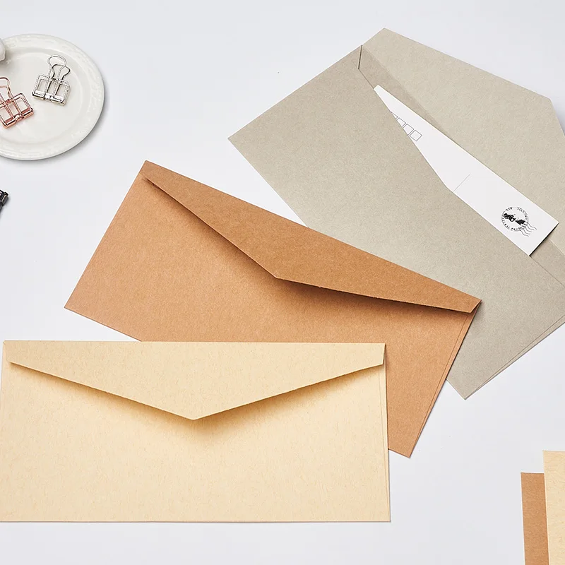 150pcs/lot western style high-grade retro large business envelope 250g import paper A5 envelope 23*16.3cm Kraft paper Invitation