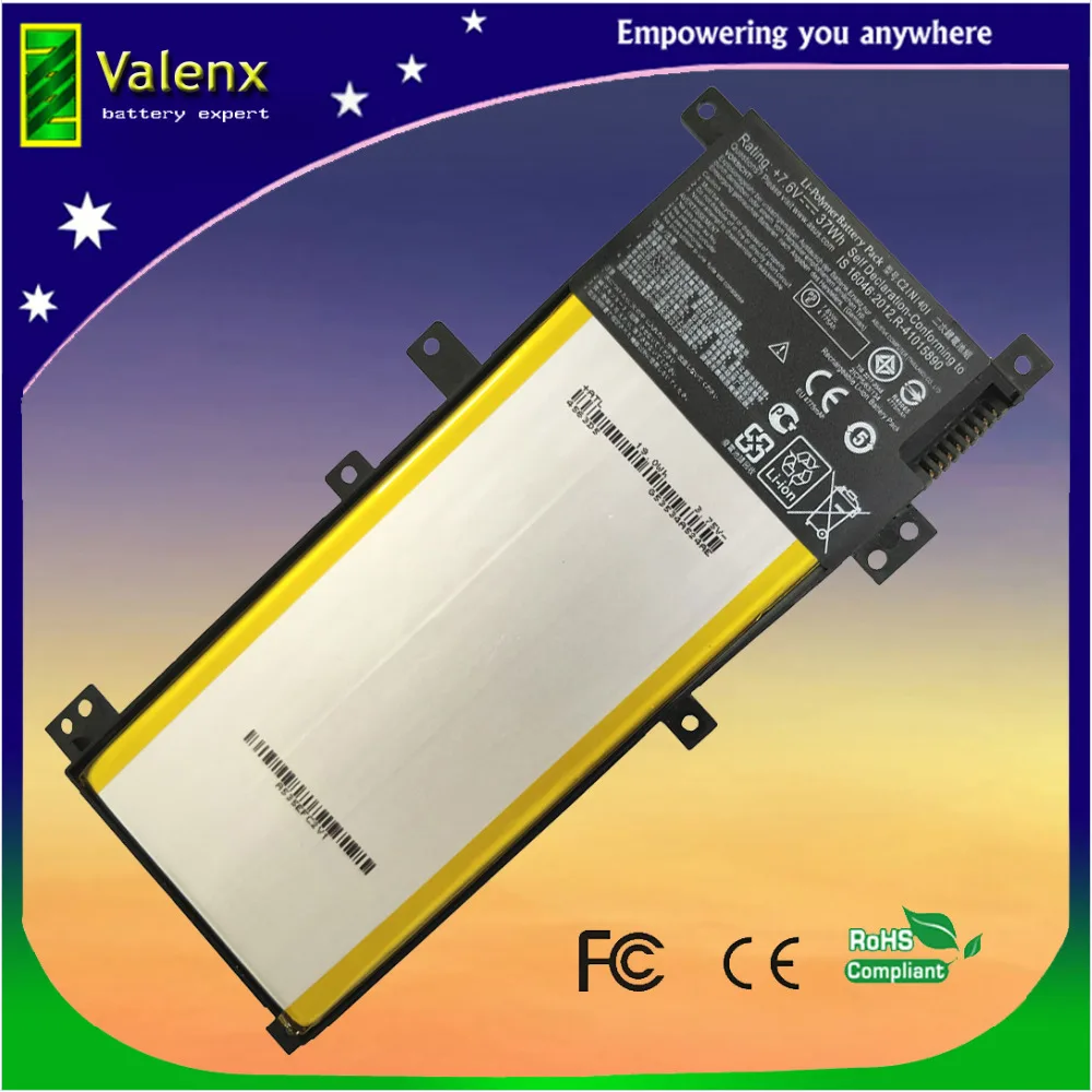 

7.6V C21N1401 Laptop Battery For ASUS X455 X455L X455LA A455L A455LD A455LN F455L K455L X454W Y483LD W419L PP21AT149Q-1