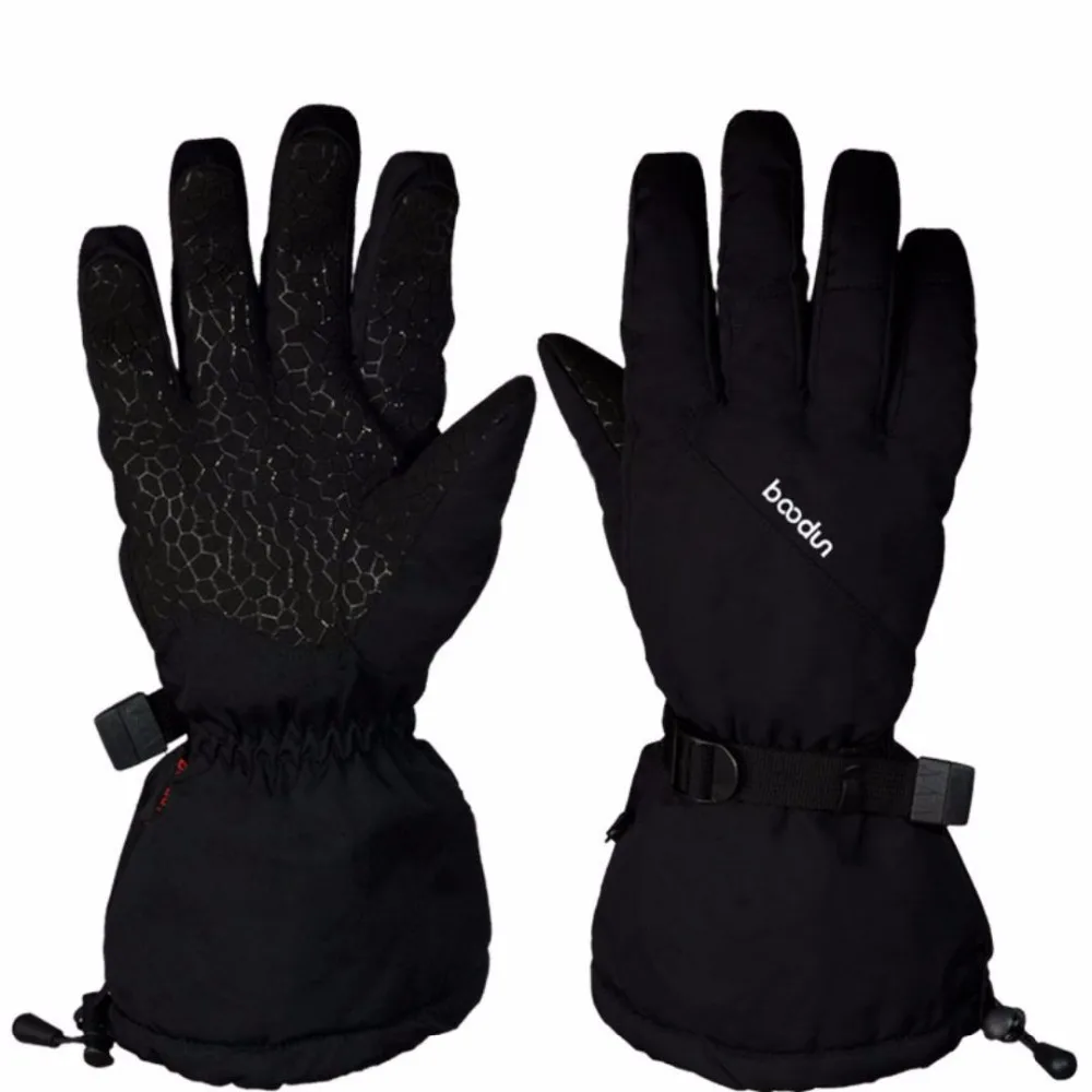 

Boodun New Winter Thermal Extended Cuff Ski Gloves Large Size Waterproof Snowboard Glove Cycling Skiing Motorcycle Snowboarding