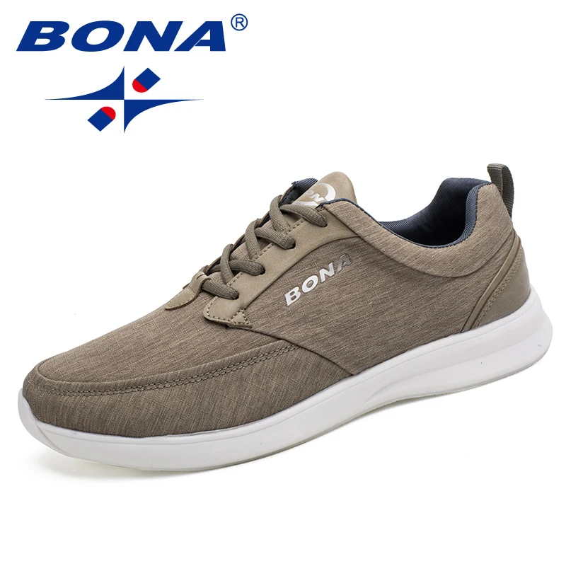 BONA New Popular Classics Style Men Walking Shoes Lace Up Men Shoes Outdoor Jogging Shoes Comfortable Sneakers