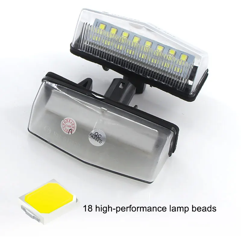2x For Toyota Prius XW20 XW30 Prius Plus/V Venza Matrix RAV4 For Lexus CT200h Scion License Number Plate Light LED Rear Car Lamp