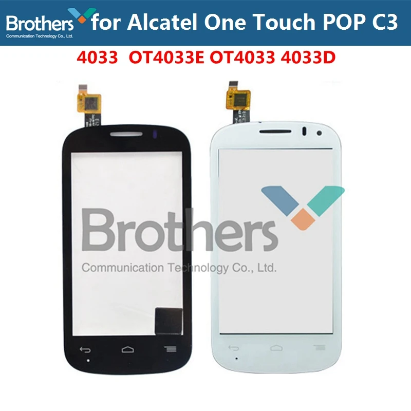 Touch Screen Digitizer For Alcatel One Touch POP C3 Dual 4033 Front Touch Glass for Alcatel 4033E 4033A 4033X 4033D Touch Panle