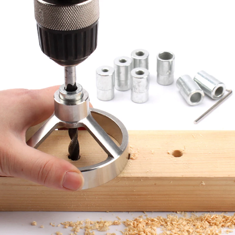 90 Độ Khoan Hướng Dẫn Lỗ Puncher Định Vị Bỏ Túi Lỗ Jig 5-12 Mm Thép Không Gỉ Bushing Cho Thợ Mộc Gỗ dụng Cụ