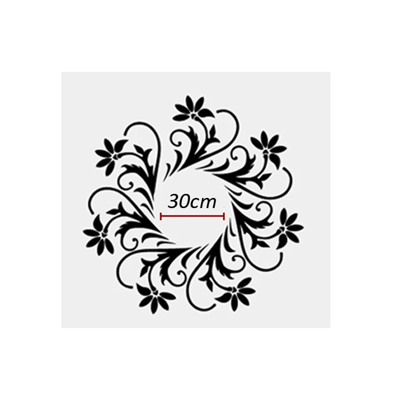 Ceiling decorations 3d acrylic mirror wall stickers flower living room decoration lighting stickers 3d wall sticker