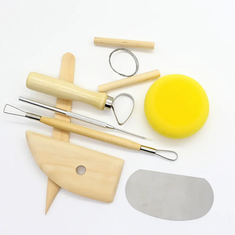 100set New Arrive Clay Tools Set Pottery Sculpture Tools Handmade Clay Sculpture DIY 8 PCS/set lin4897