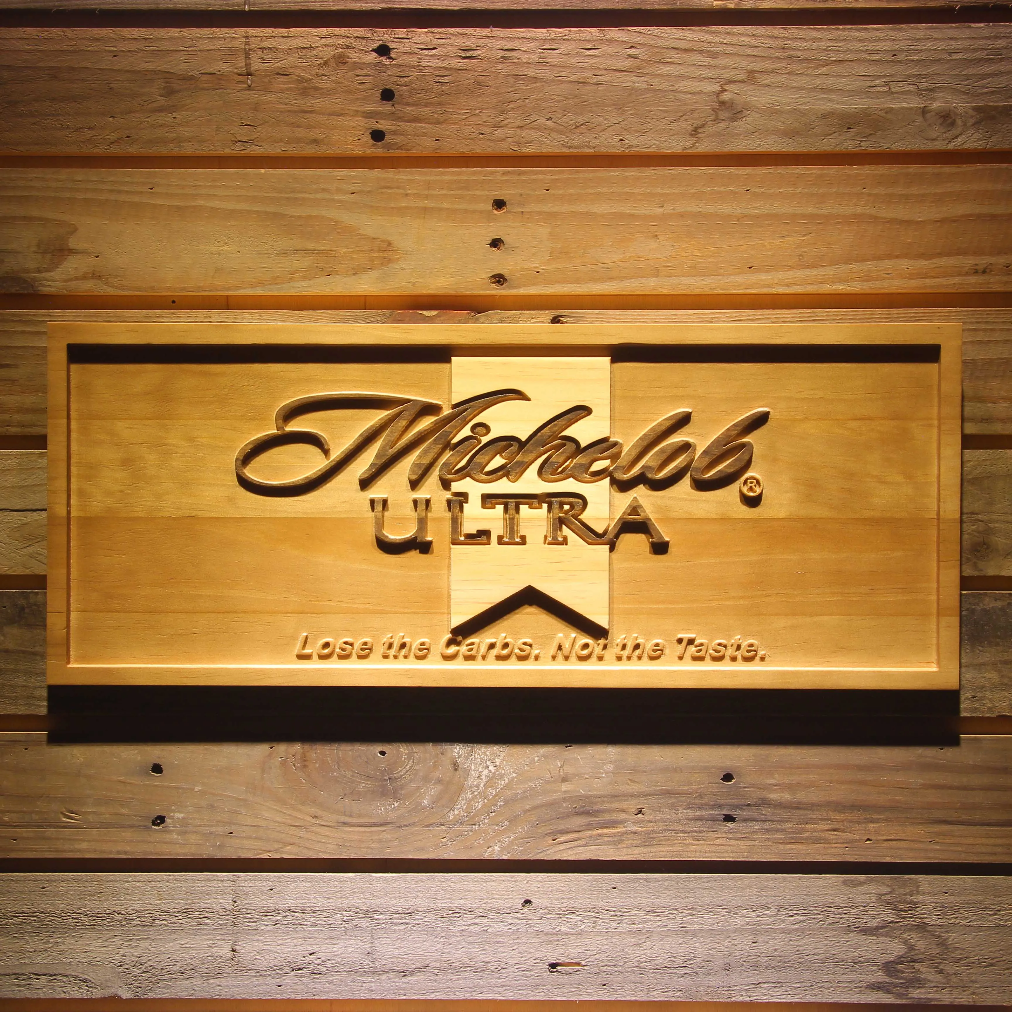 Michelob Ultra Beer 3D Wooden Signs