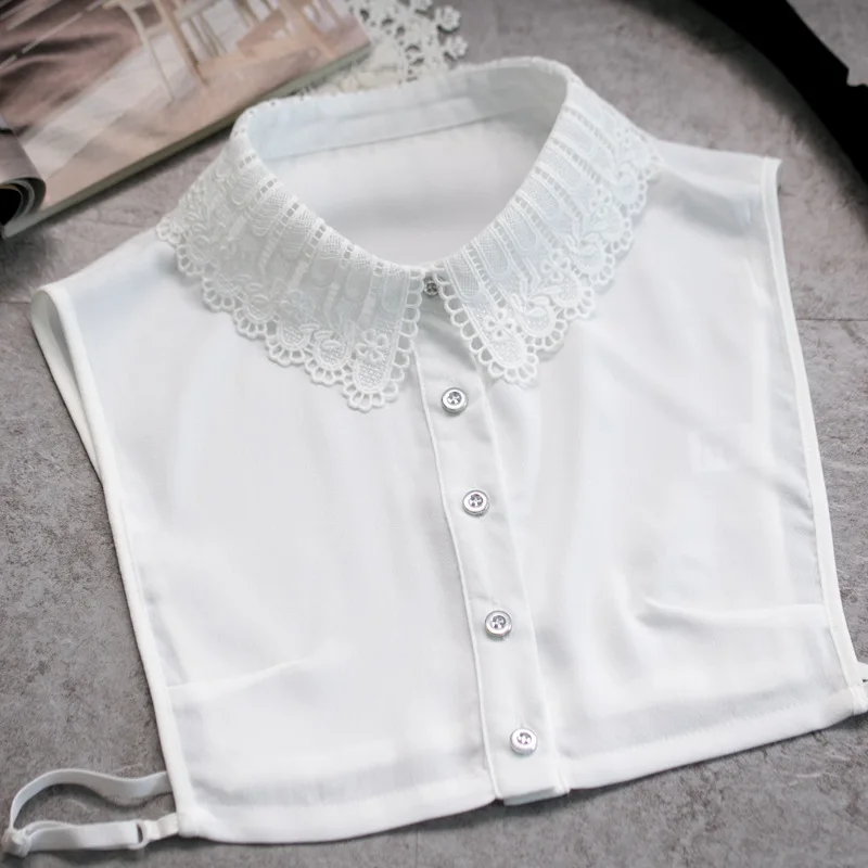 Women Vintage Shirt Fake Collar Fashion Sweater Quality Blouse Detachable False Collar Pullover Decoration Tops