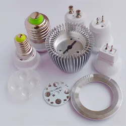 DIY led spotlight bulb 3W 4W 5W 7W GU10 GU5.3 MR16 E27 led spot light lamp cup radiato shell heat sink led light accessories