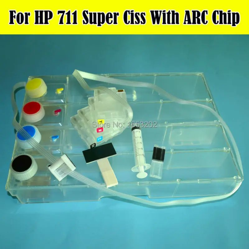 

DIY With Permanent ARC Chip For HP 711 CISS System For HP Designjet T120 T520 120 520 Printers Ciss 36/24 inch