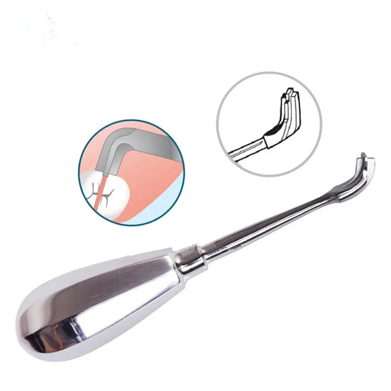 

1Pcs Dental Minimally Invasive Tooth Extraction Elevator Metal Handle Non-Slip Minimally Invasive Dental Elevator Cross