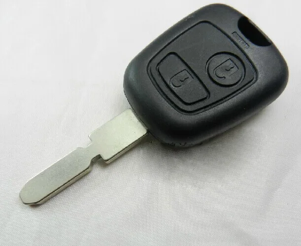 

Brand New Shell Remote Key Case Keyless Entry FOB 2 Buttons For Peugeot 407 107 205 206 207 307 406 Uncut Blade