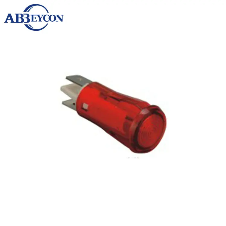 ZS40 12mm 2 Pin Indicator Lights IP40 Plastic Tractors Rotating Warning Light 12V Red Pilot Lamp