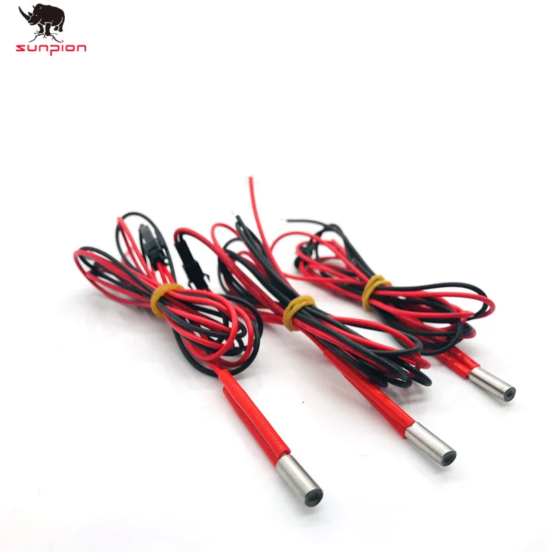 2pcs12V30W 24v40w Ceramic Cartridge Heater 6mm*15mm For Extruder 3D Printers Parts Heating Tube Heat 3d printer Accessories