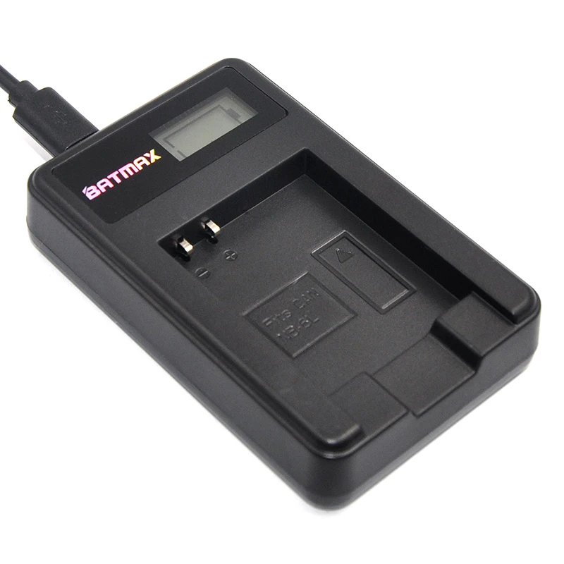 2Pack 1300mAh NB-6L NB-6LH NB6L Batterien + USB LCD Ladegerät für CANON Digital IXUS 85 IST PowerShot S90 digital IXUS 95 IST Kamera