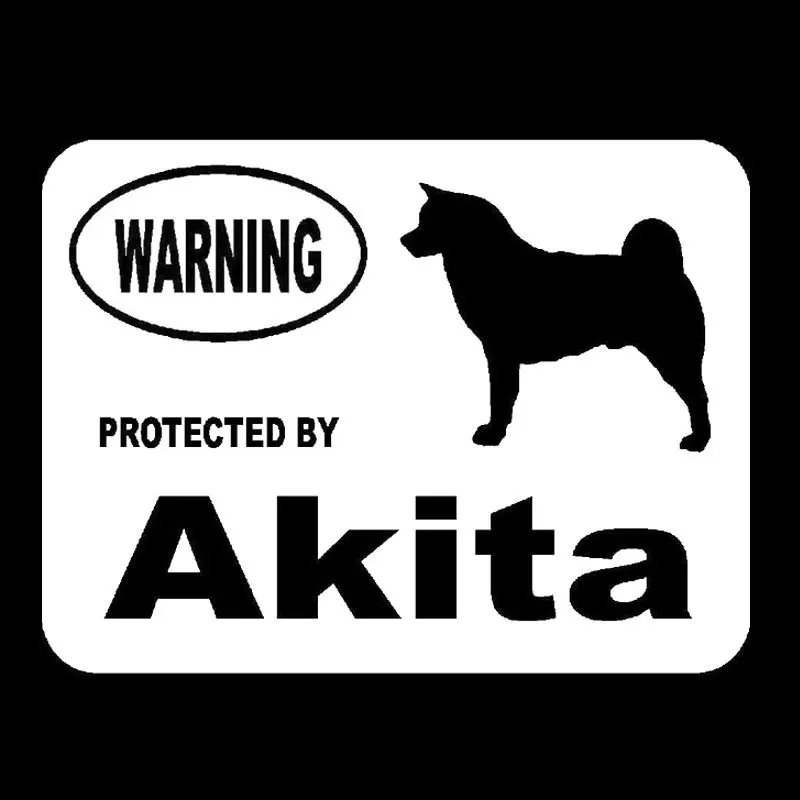 14.5cm*10.5cm Car Styling By Akita Protected Cute Funny Car Stickers C5-1914