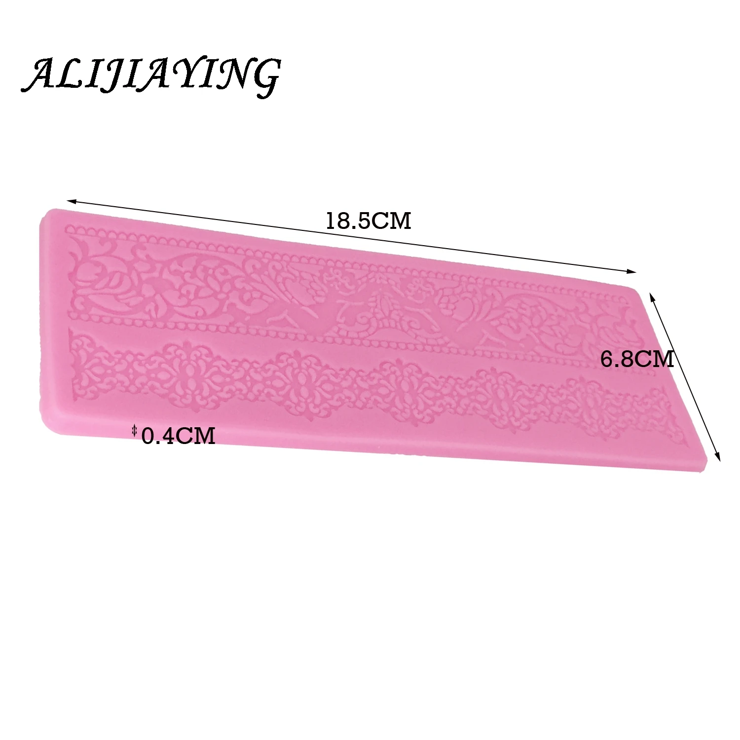 1Pcs Flower Lace Mold Cake Border Mould cake Decoration tools Fondant 3D Mold Food Grade Silicone Mould D0361