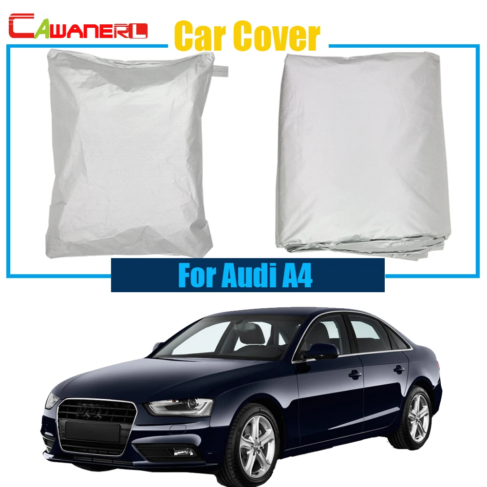 

Cawanerl For Audi A4 Car Cover Rain Sun Snow Resistant Cover Anti UV Sun Shade Free Shipping !