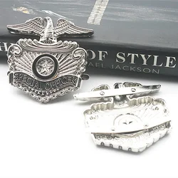 Rare Retro Michael Metallic Silver Eagle Metal Stainless Steel Special Officer Badge Collection
