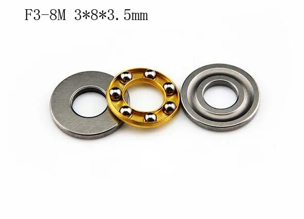 

10 шт., стандартный шариковый упорный подшипник, 3 детали 3 мм x 8 мм x 3,5 мм, Новинка