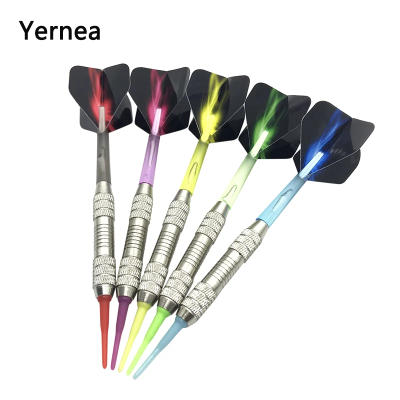 

Yernea High-quality Electronics Darts 5Pcs/set Soft Tip Dart Sports Goods Assembly Darts Nylon Shafts Plastic Aurora Flights