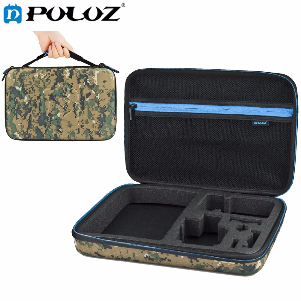 

PULUZ Camouflage Pattern Waterproof Carrying Travel Case stocker for GoPro HERO 4 Session /4 /3+ /3/2 /1 Size:32cm x 22cm x 7cm