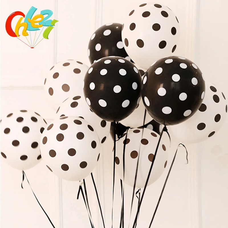 20 sztuk 12 Cal Polka Dot lateksowe balony urodziny dziecka materiały do dekoracji weselnych zabawki dla dzieci balony Multicolor baby shower