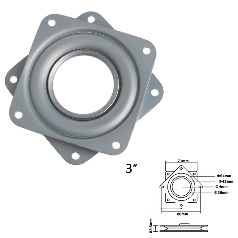 Square Bearing Plate Turntable 3\