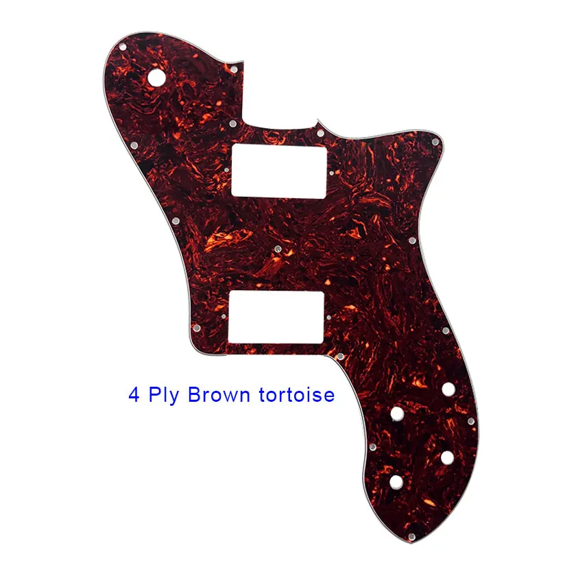 Pleroo Custom Guitar Parts - For US FD 72 Tele Deluxe Reissue Guitar Pickguard With PAF Humbucker Replacement